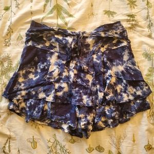 Justice Blue Tie Dye Skort